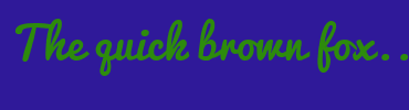 Image with Font Color 2D8B0C and Background Color 2F1999
